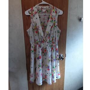 Cooperative Floral Dress Medium Indie Summer Picnic Artsy Sundress Colorful